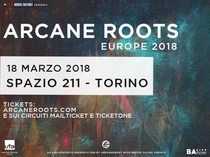 Arcane Roots in Italia nel 2018, in concerto allo Spazio 211 di Torino -  video di 'Off The Wall'